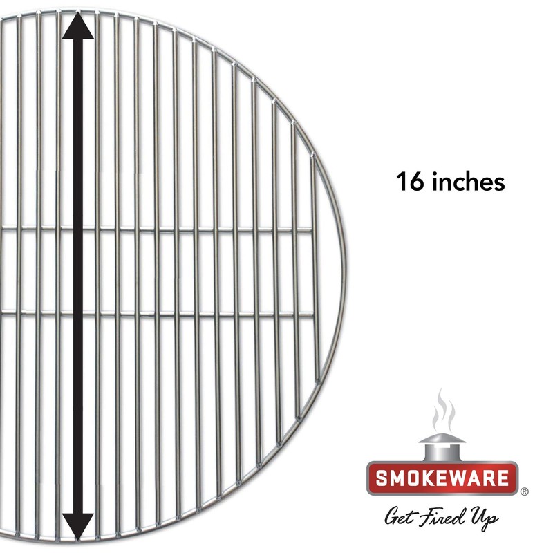 SMOKEWARE Stainless Steel Grill Grate – Compatible with Medium Big