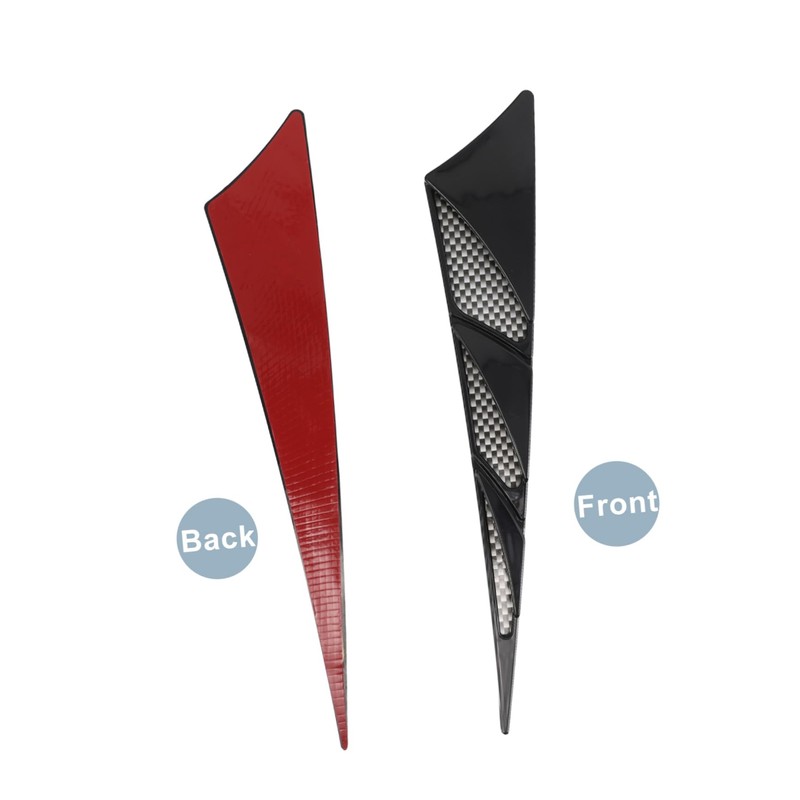 ABOOFAN 1Pair Car Hood Vent Scoop Covers Enhance Airflow Cooling