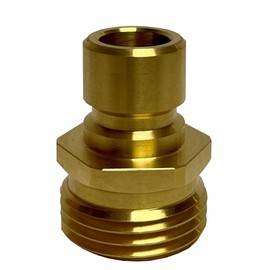 Orrco Brass Garden Hose Quick Connector - Male End - Made in USA
