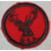 BOY SCOUTS 1953-1972 STAG PATROL PATCH MEDALLION 05 RED TWILL