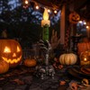 Halloween Skeleton Candle Light for Party Decor – Flameless Skull
