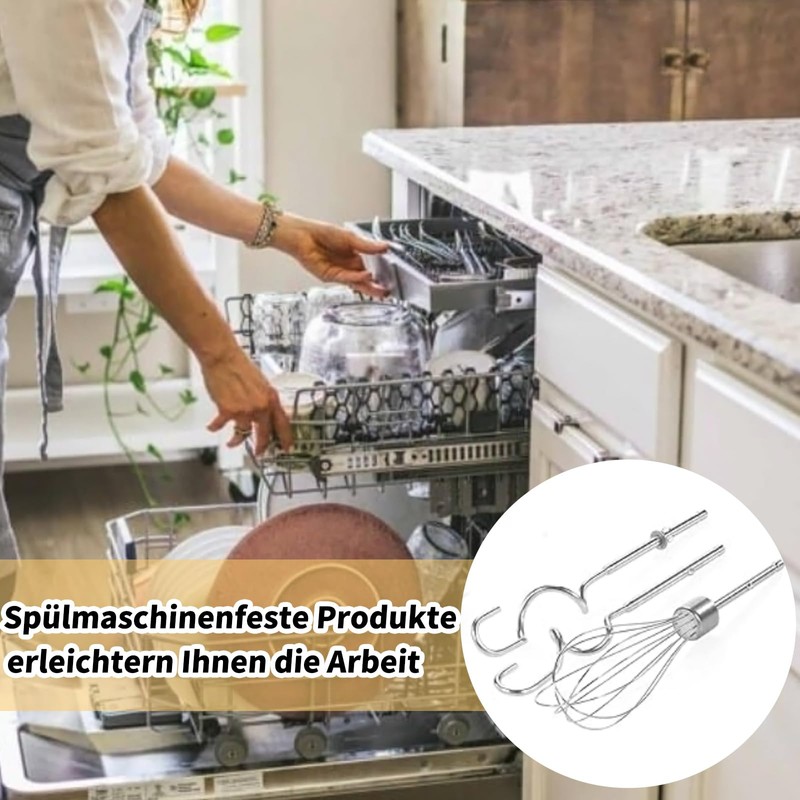 CLKE 3-Piece Set Dough Hook Hand Mixer for KHMPW |