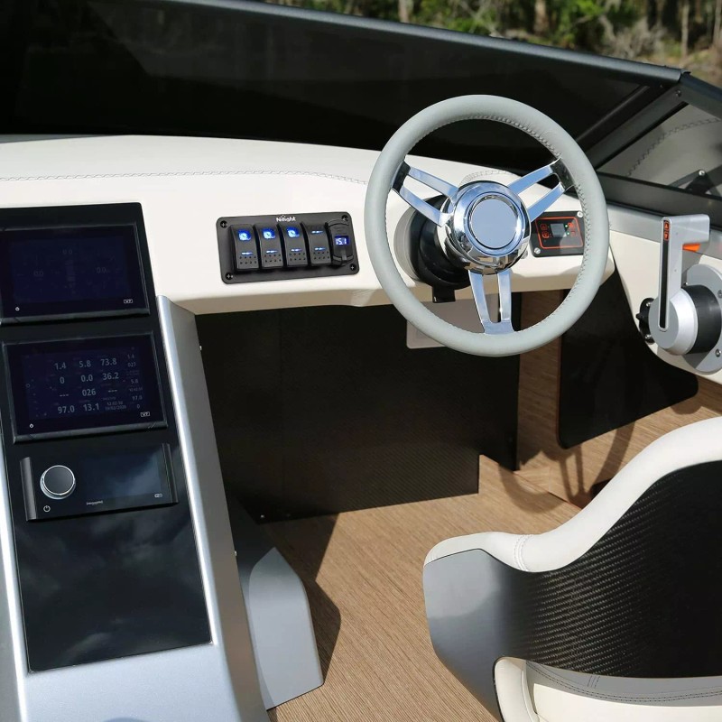 Nilight Momentary Rocker Switch Toggle ON Off ON Switch DPDT