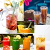 AMZSOCKETS Reusable Glass Straws - 9" L x 8 mm