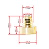 Wheel Rim Lip Rivets Nuts Rivets (Gold)