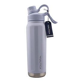 Nautica 25 oz hydration flask Double-Wall Vacuum Insulated bottle Leak Proof & BPA Free (LIGHT BLUE)
