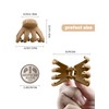 Kavya 12 Pcs Small Claw Clips Octopus Hair Clips for