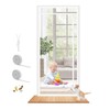 Dixutzi Reinforced Cat Screen Door Fits Door Size 35''x 80'',