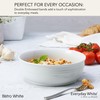 Everyday White Bistro Porcelain Serve Bowl, 9.5 Inch, White