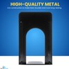 1InTheOffice Metal Bookends, Heavy Duty Metal Bookends, Metal Bookends for