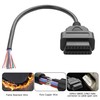 YAODHAOD OBD2 Female to Open Pigtail Extension Cable,16Pin OBDII Port