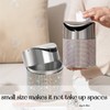 ZOOFOX Countertop Trash Can, 1.5 Liter Bling Rhinestone Garbage Bin
