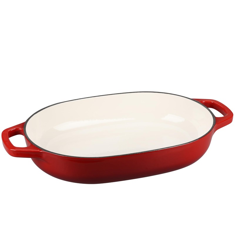 EDGING CASTING Enameled Cast Iron Dutch Oven Pot with Lid,