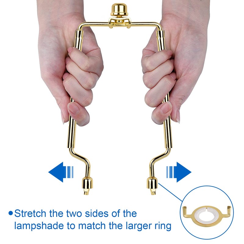 WEAVERBIRD Lamp Harp Holder, 7 8 9 10 Inch Adjustable