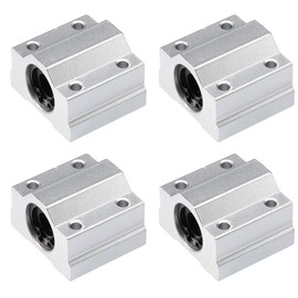 sourcing map Pack of 4 Linear Ball Bearings SCS10UU Sliding Block Units 10 mm Bore Diameter