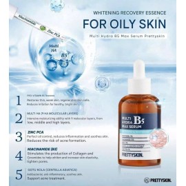 Prettyskin Hydra Max Serum B5-Skin Recovery Essence, Anti-Wrinkle for Oily skin