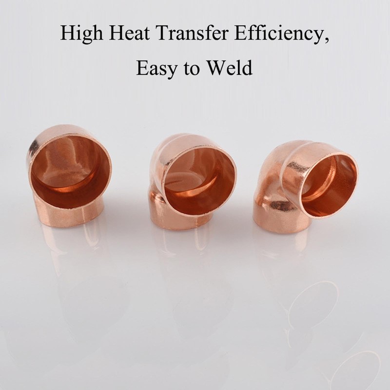 7/8" ID Copper 90 Degree Elbows Welding Joint Copper Pipe