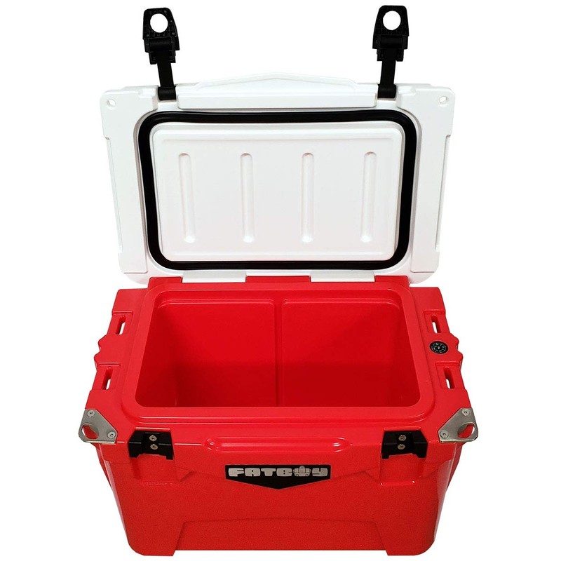Fatboy 20 Quart Roto Molded Hard Sided Cooler (Red White)