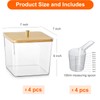 4 Pack Laundry Detergent Container, Clear Laundry Room Organization Containers,