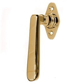 Antikas - Window Olive Polished Brass - Window Handle, Window Fittings - 13.0 x 6.5 cm