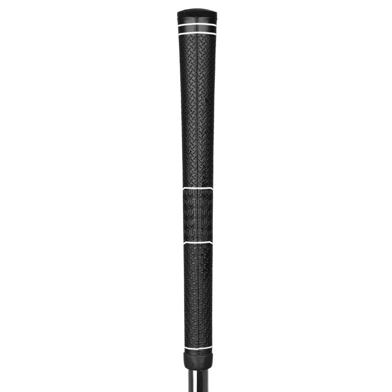 Karma Softy Standard Golf Grips (9 Pack), Black/White Comfortable Polyurethane