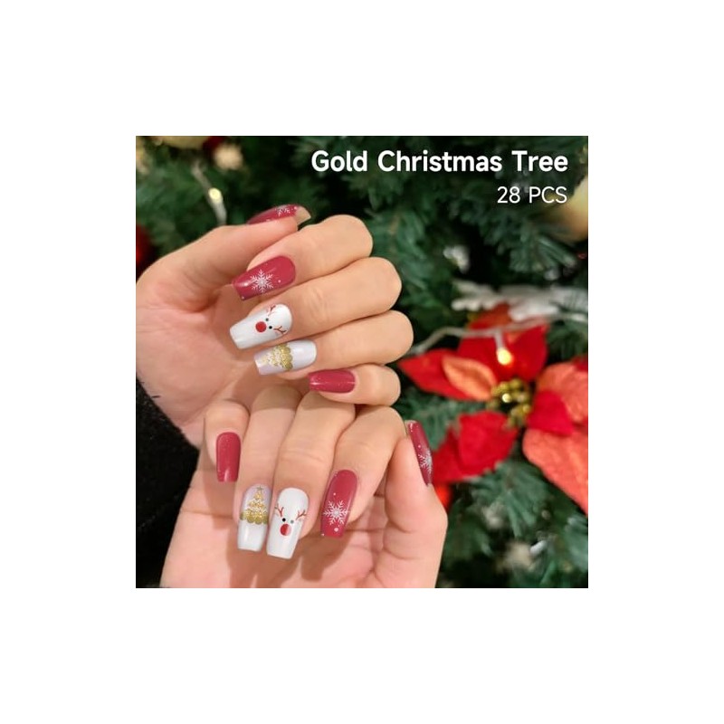 Tiras de gel semicuradas para uñas, 28 piezas de pegatinas