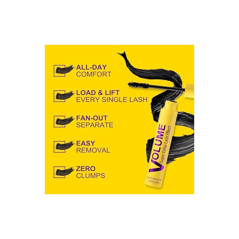 Bubble Mascara - Smudge-Proof, Volume and Length Formula for Bold,