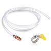 Siphon Hose with Hose Clamp,1.8mx15mm Automatic Transfer Gas Siphon Pump,Multi-Purpose