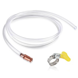 Siphon Hose with Hose Clamp,1.8mx15mm Automatic Transfer Gas Siphon Pump,Multi-Purpose Shaker Siphon Kit for Rapid Transporting Liquid