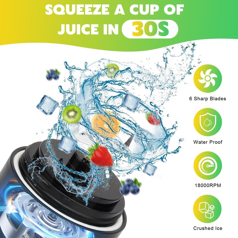 Portable Blender Personal Juicer for Shakes and Smoothies - 20