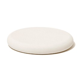 soil Diatomaceous Earth Soap Dish, Circle, White