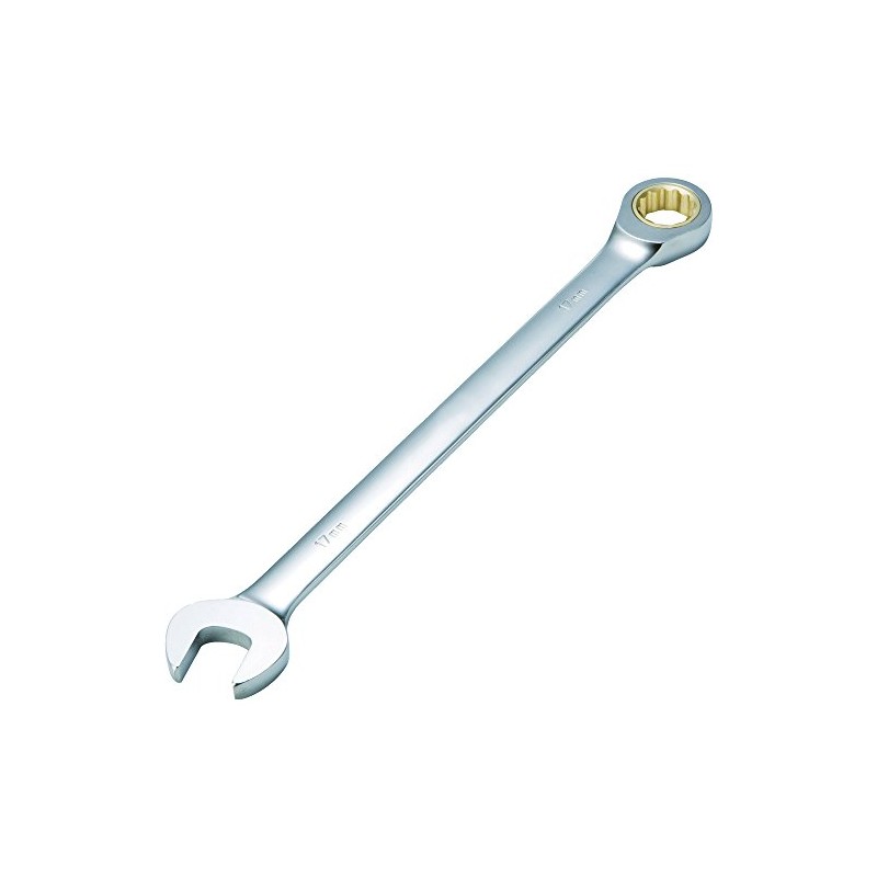 TRUSCO TGRW-17L Ratchet Combination Wrench (Long Type) Nominal: 17