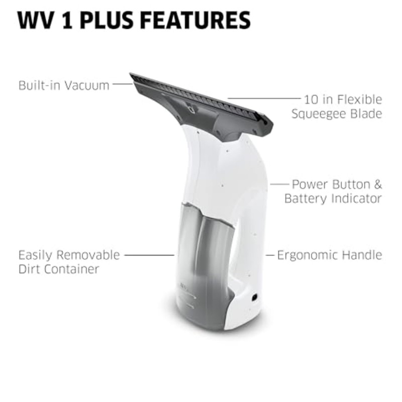 Kärcher WV 1 Electric Window Vacuum Squeegee 10" - Perfect