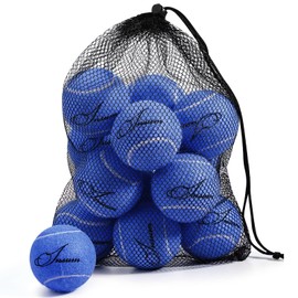insum Tennis Balls,12-Pack Advanced Training Tennis Balls for Beginner Practice Balls, Pet Dog Tennis Balls with Mesh Bag for Easy Carry