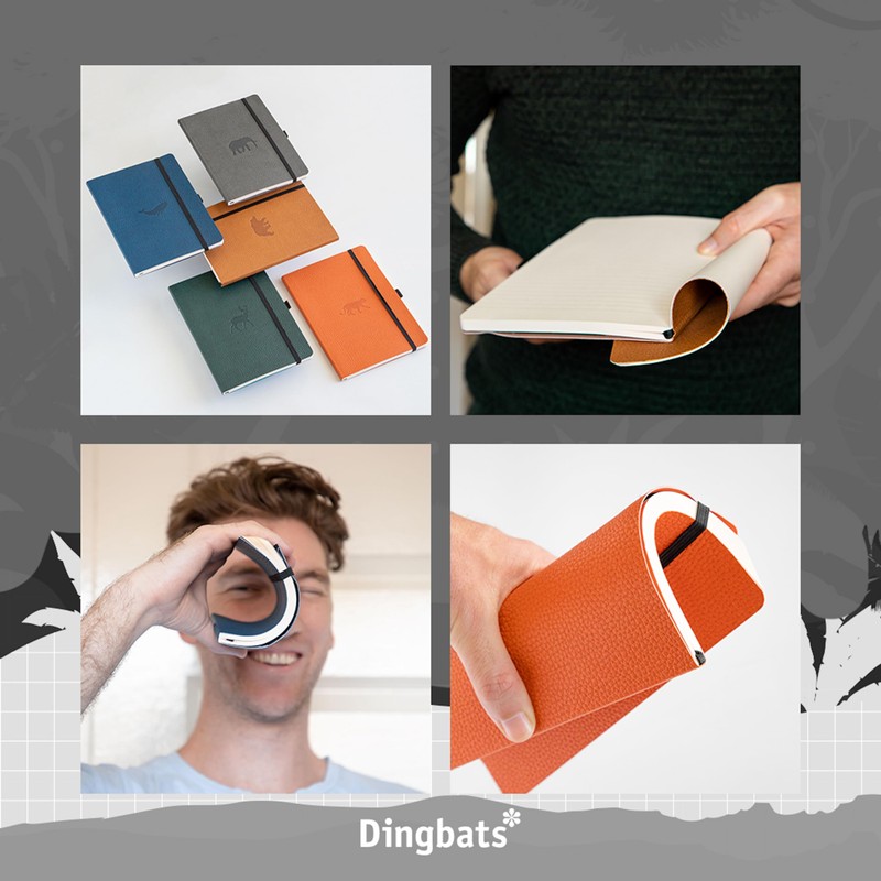 Dingbats* Wildlife Dotted Journal A5 - Vegan Leather Soft Cover,