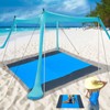 BRONOM Beach Canopy Beach Tent 11X11 FT Beach Shade Canopy