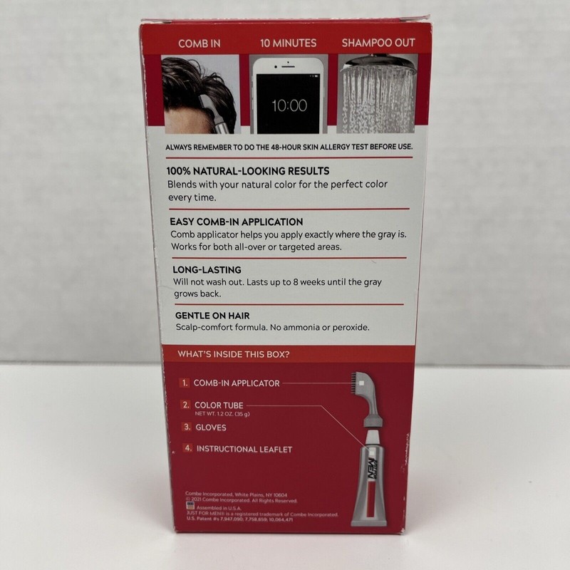 Just for Men Haircolor Comb In A-60 Jet Black Natural