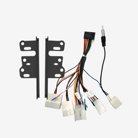 ATOTO AC-TYKT07W head unit side extension and ATOTO head unit power connector, compatible with some Toyota models with 205mm * 104mm dash opening, not compatible with other brand aftermarket head