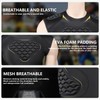 Dialudon Youth Boys Football Padded Compression Shirt Rib Chest Shoulder