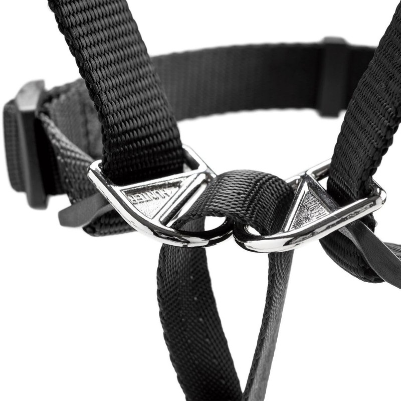 HUNTER Follow Me Education Nylon Harness, Size 2, Medium, Black