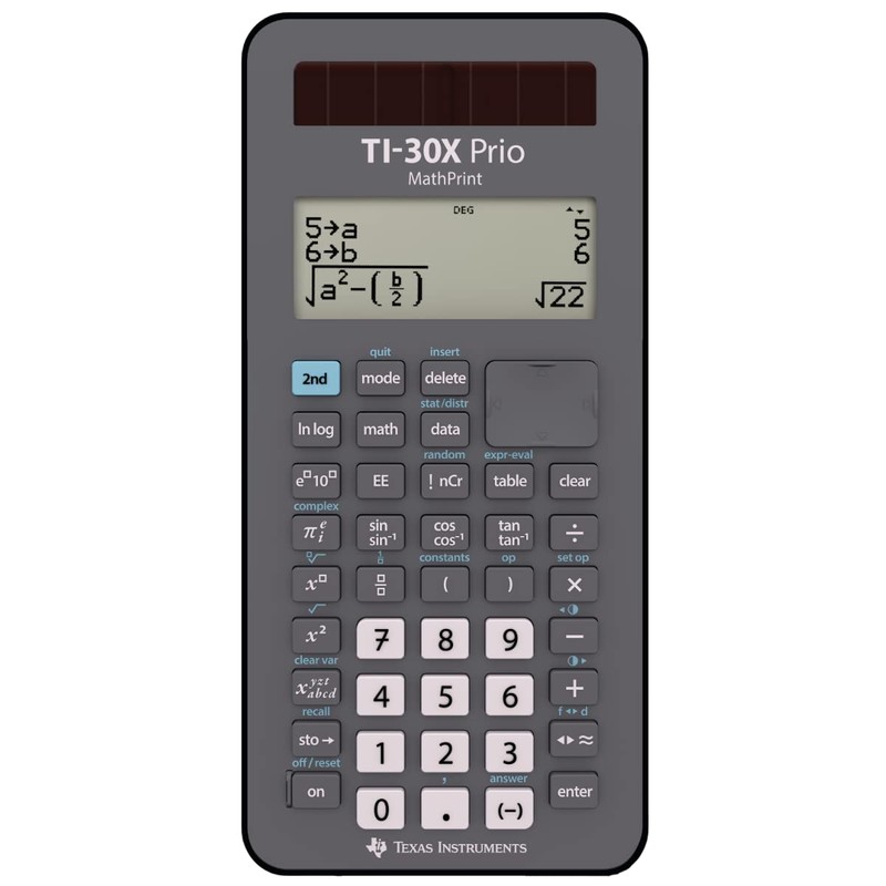 Calcuso Prio MathPrint TI-30X Calculator Red