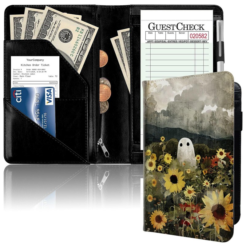 Server Book, PU Leather Server Books for Waitress, Waitress Book,