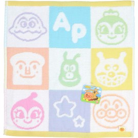 Nasto Corporation 2885021 No-twist Gauze Hand Towel, Anpanman 13.4 x 14.2 inches (34 x 36 cm)