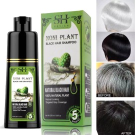 Champú tinta color cabello negro natural herbal 250 ml colorante permanente para unisex