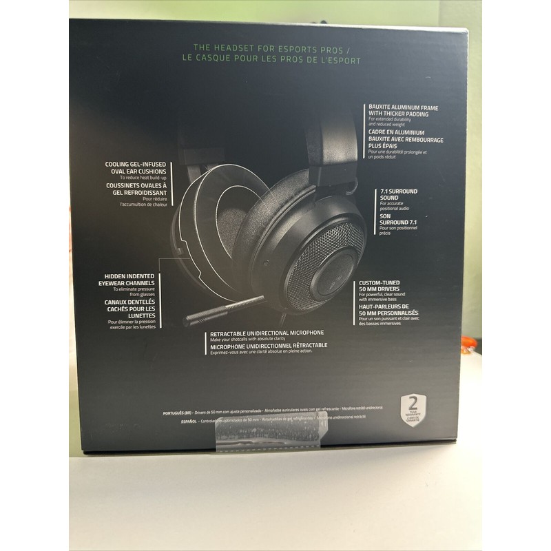 Razer Kraken x Gaming Headset (7.1 Surround Sound, Ultra Light,