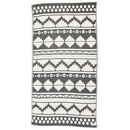 Bersuse 100% Cotton Baja Dual Layer Turkish Towel - 37x70 Inches, Black (Set of 3)