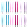 24 Pcs Rubber Nail Cuticle Pusher Plastic Handle Rubber Tipped