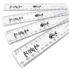 Transparent Metric Rulers 15cm - 150mm Shatterproof Plastic Clear Rulers