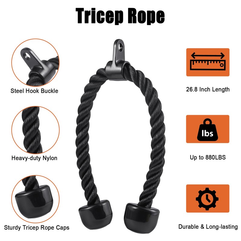 Workout Cable Machine Attachment for Home Gym, SERTT LAT Pulldown