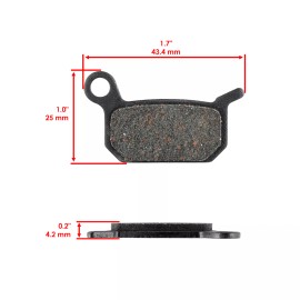 Caltric Brake Pads for KTM Sx65 2004 2005 2006 2007 2008 Rear Motorcycle Pads
